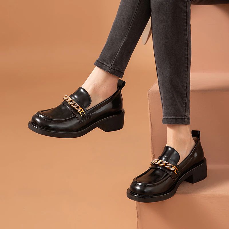 Bianco Damskie Buty Typu Oxford - Beżowy