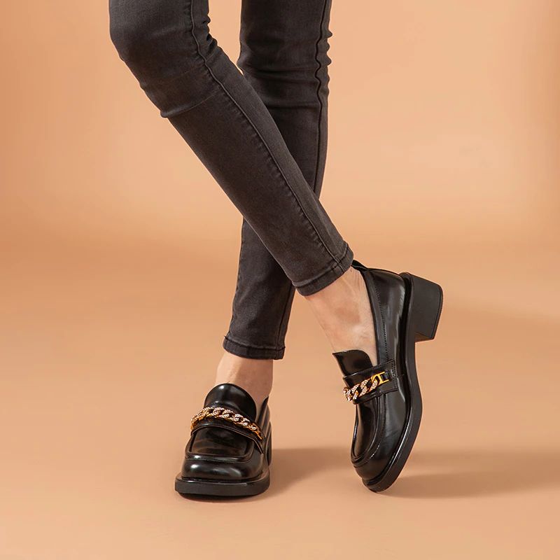 Bianco Damskie Buty Typu Oxford - Beżowy
