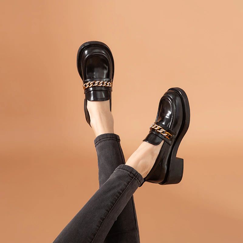Bianco Damskie Buty Typu Oxford - Beżowy
