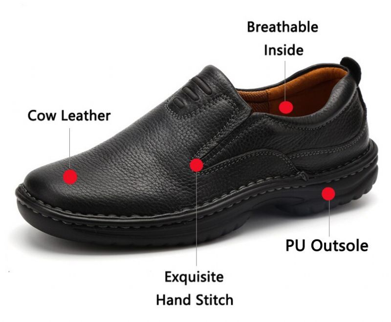 Biar Męskie Mokasyny Buty Codzienne - Czarny
