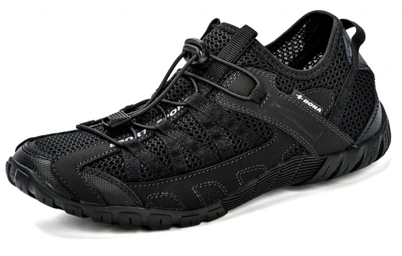 Biel Męskie Buty Trekkingowe Outdoorowe - Czarny