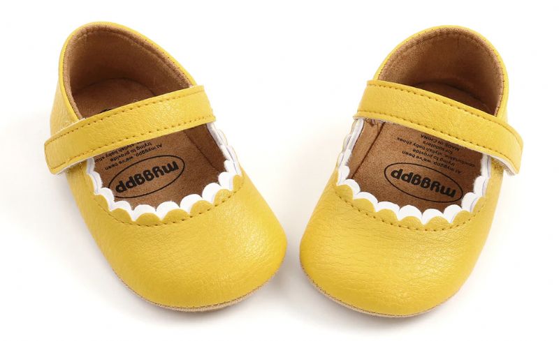 Bonie Niemowlęce Dziewczęce Buty Płaskie - Czerwony