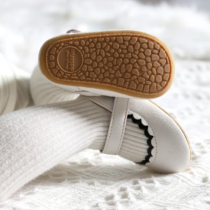 Bonie Niemowlęce Dziewczęce Buty Płaskie - Czerwony