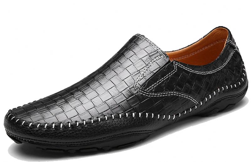 Borgon Męskie Mokasyny Casualowe Buty - Czarny