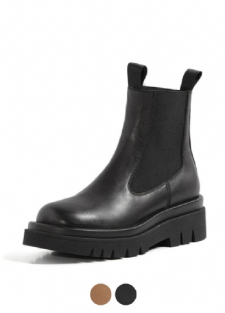 Borja Damskie Czarne Buty Na Platformie