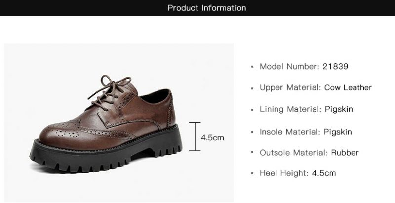 Boston Damskie Buty Typu Oxford - Czarny
