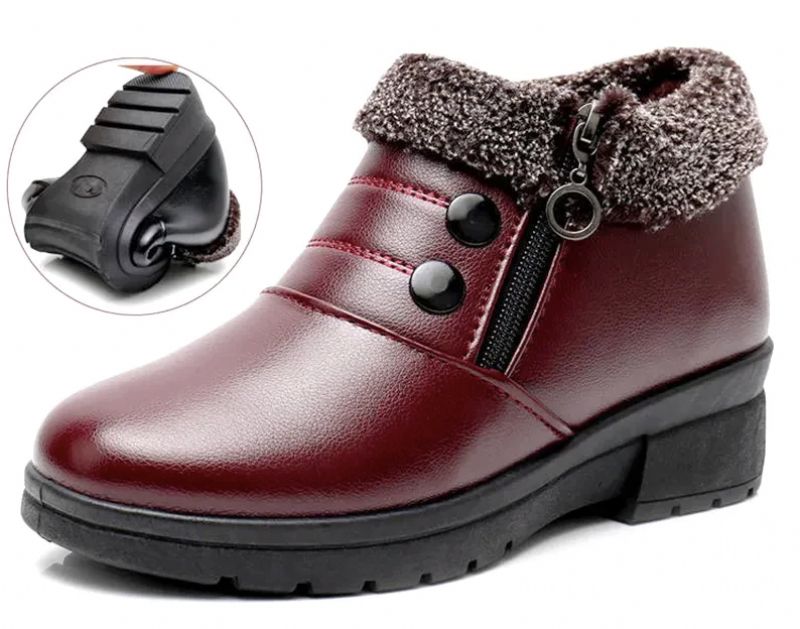 Botki Damskie Clariza - Czerwony