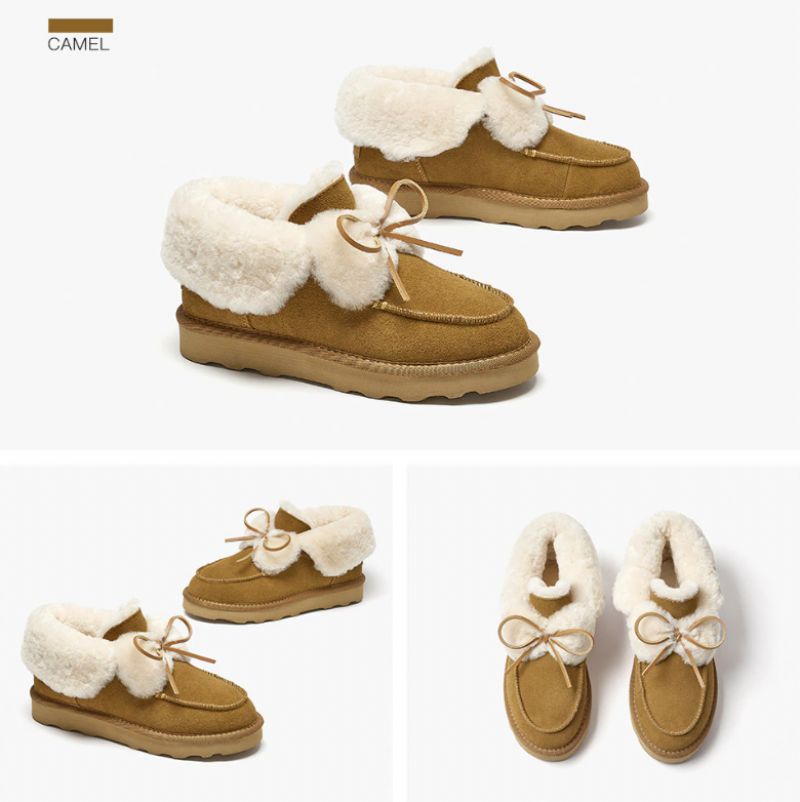 Botki Damskie Roddy Slip-on - Brązowy