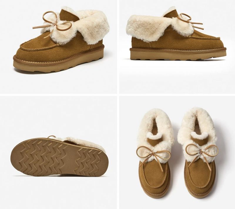 Botki Damskie Roddy Slip-on - Brązowy