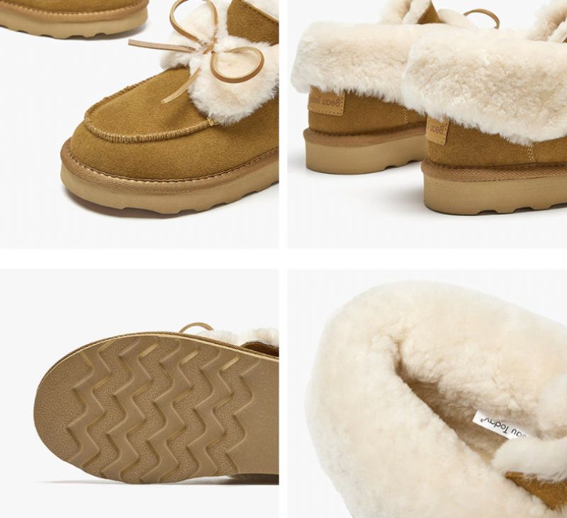 Botki Damskie Roddy Slip-on - Brązowy