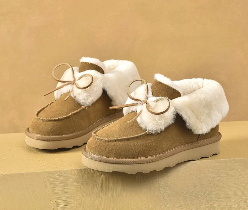 Botki Damskie Roddy Slip-on - Brązowy