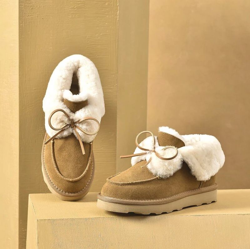 Botki Damskie Roddy Slip-on - Brązowy