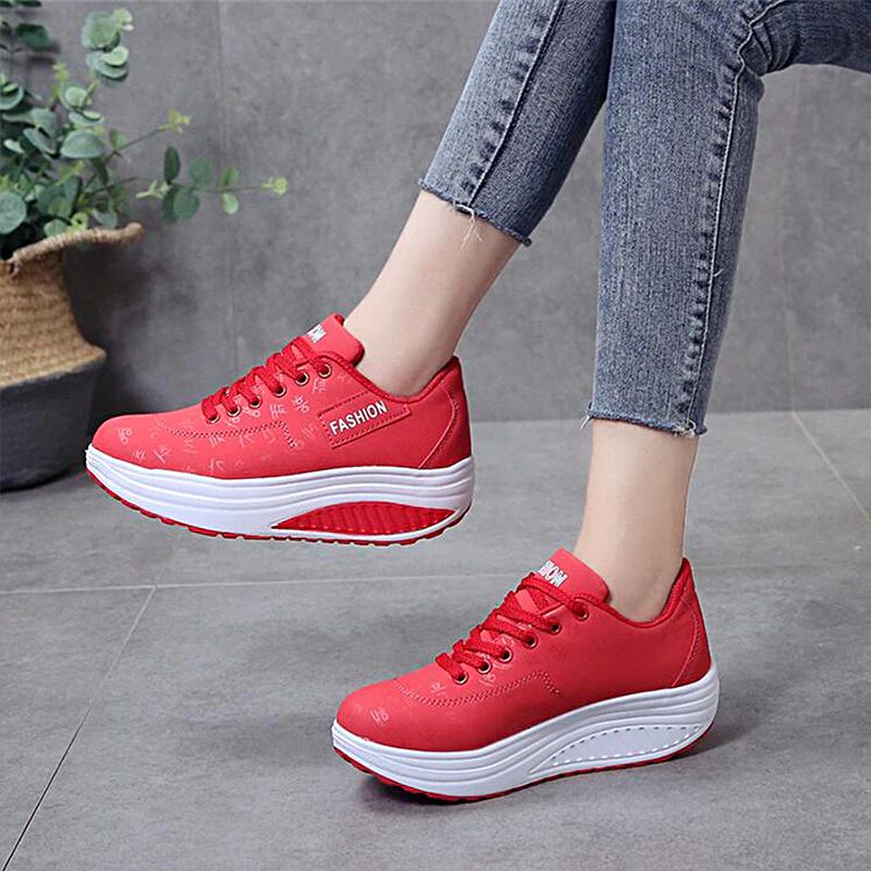 Bowie Damskie Buty Do Chodzenia Na Platformie - Czarny