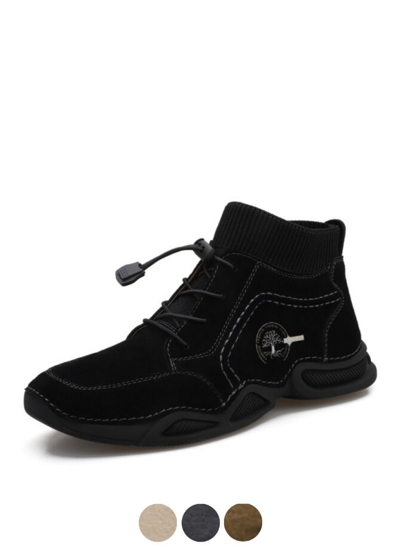 Brauner Męskie Buty Zimowe