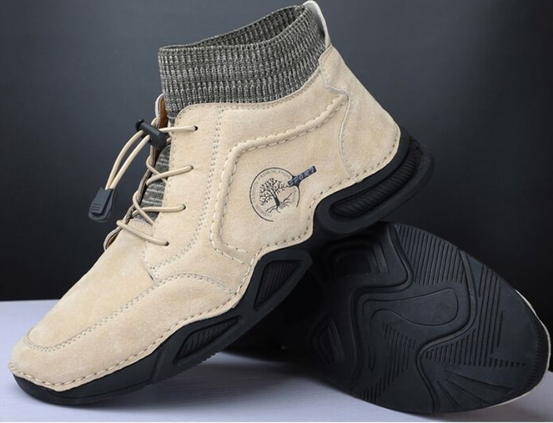 Brauner Męskie Buty Zimowe - Czarne