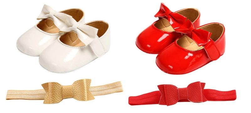 Brenda Baby Dziewczęce Buty Na Płaskiej Podeszwie - Czerwony