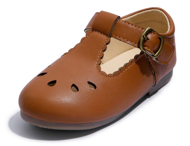 Brenda Dziewczęce Płaskie Buty - Brązowy