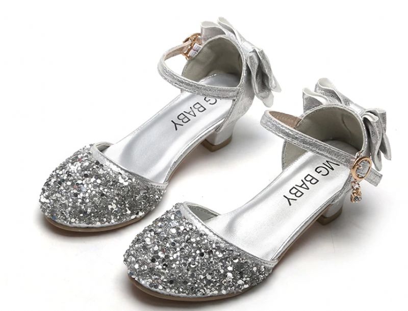 Bridget Dziewczęce Buty Do Sukienki - Srebrny