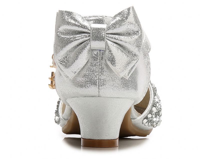 Bridget Dziewczęce Buty Do Sukienki - Srebrny