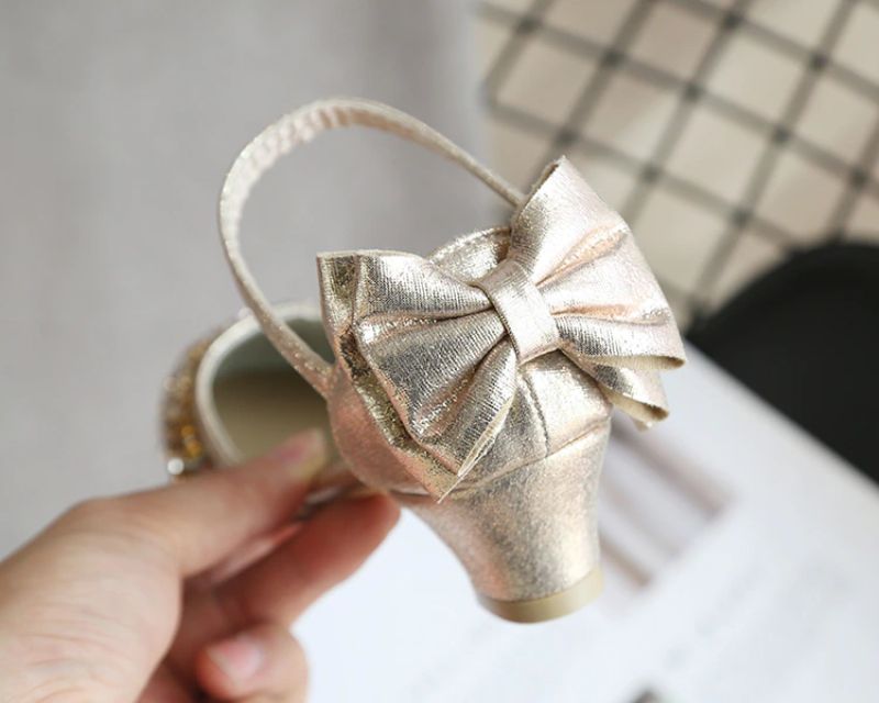 Bridget Dziewczęce Buty Do Sukienki - Srebrny