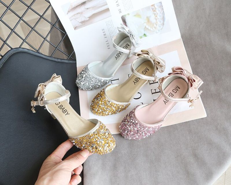 Bridget Dziewczęce Buty Do Sukienki - Srebrny