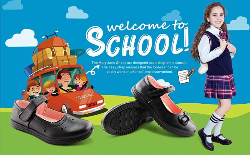 Brigget Dziewczęce Buty Szkolne - Czarny
