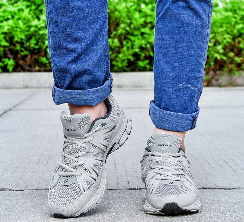 Bush Męskie Buty Sportowe - Srebrny