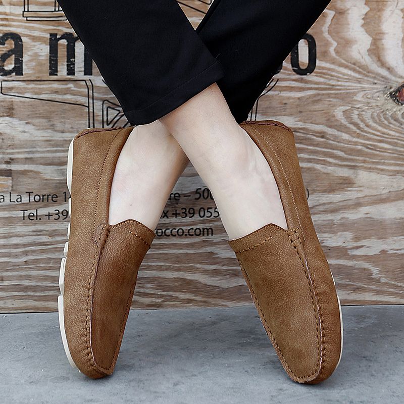 Bustamante Męskie Mokasyny Obuwie Casual - Khaki