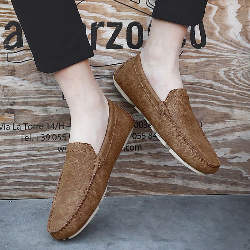 Bustamante Męskie Mokasyny Obuwie Casual - Khaki