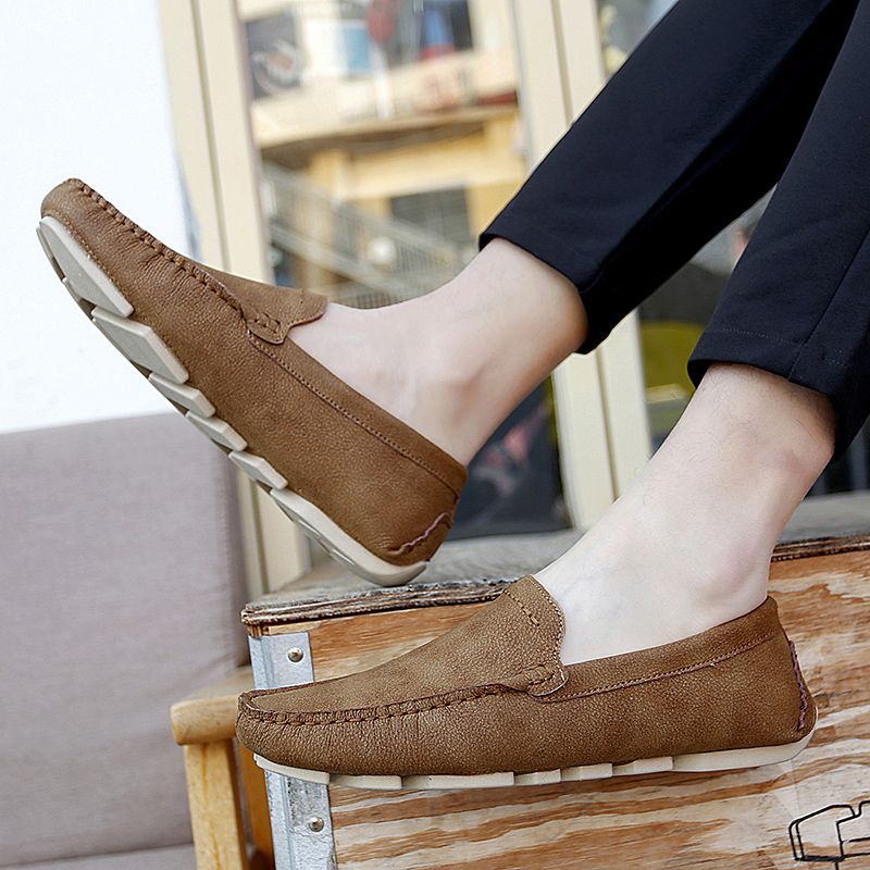 Bustamante Męskie Mokasyny Obuwie Casual - Khaki