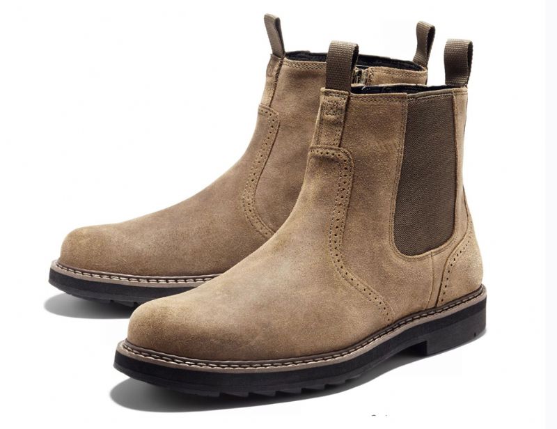 Buty Chelsea Castle Męskie - Khaki