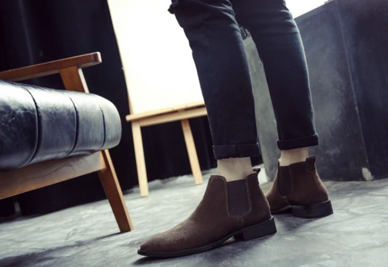 Buty Chelsea Męskie Hamptom - Zielony