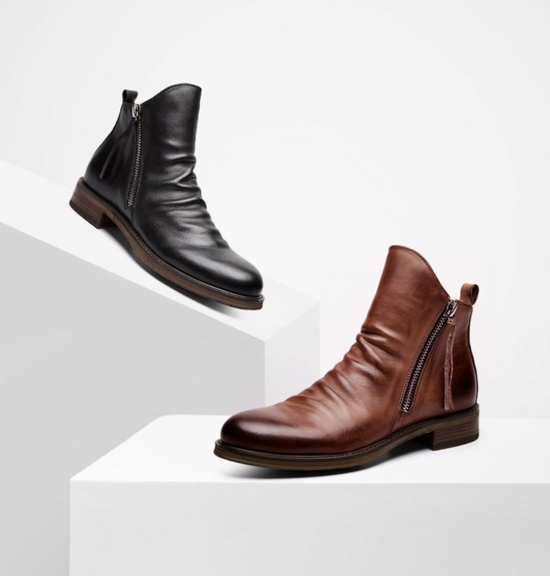 Buty Chelsea Męskie Isidoro - Brązowy