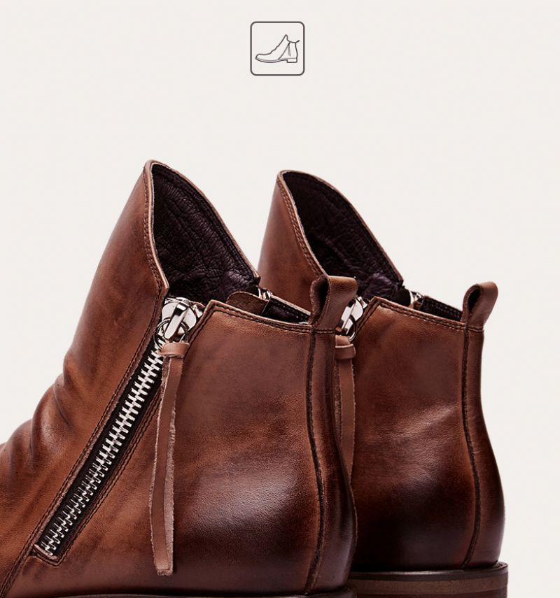 Buty Chelsea Męskie Isidoro - Brązowy