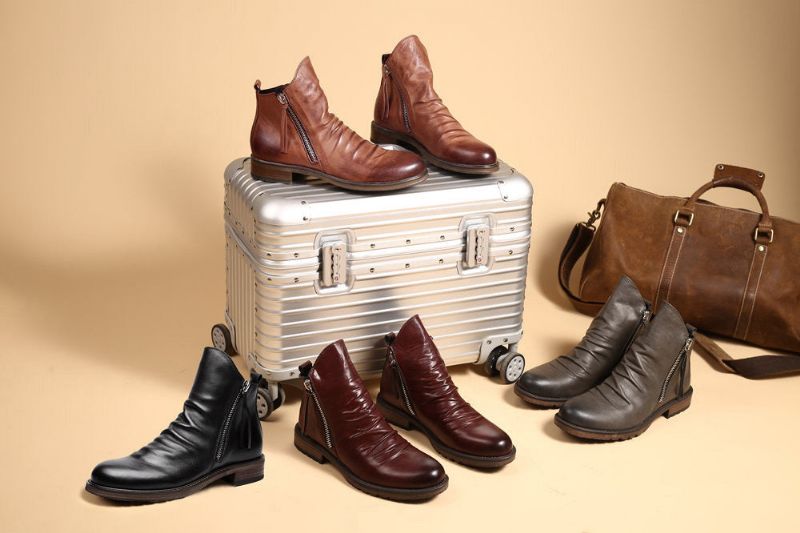 Buty Chelsea Męskie Isidoro - Brązowy
