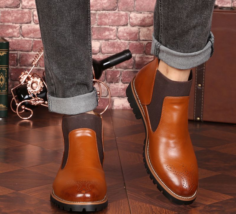 Buty Chelsea Męskie Ros - Czarny