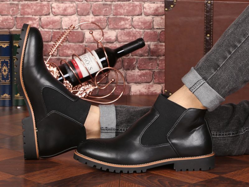 Buty Chelsea Męskie Ros - Czarny