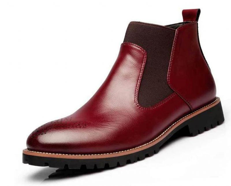 Buty Chelsea Męskie Yony - Brązowy