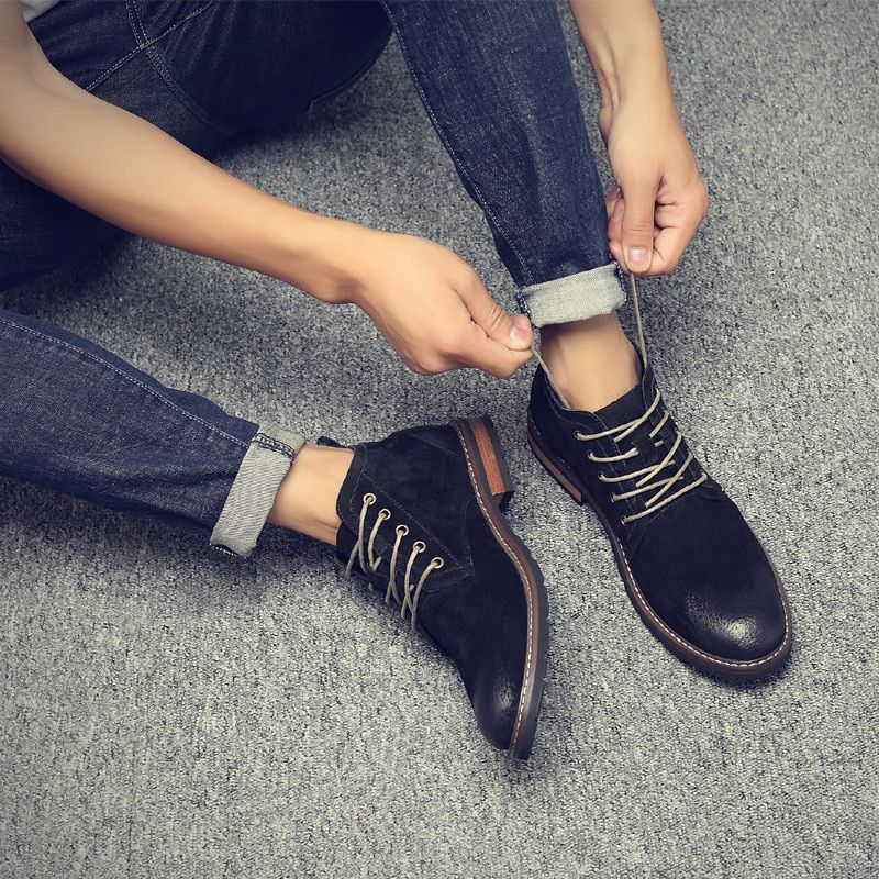 Buty Chukka Męskie Vitelio - Brązowy