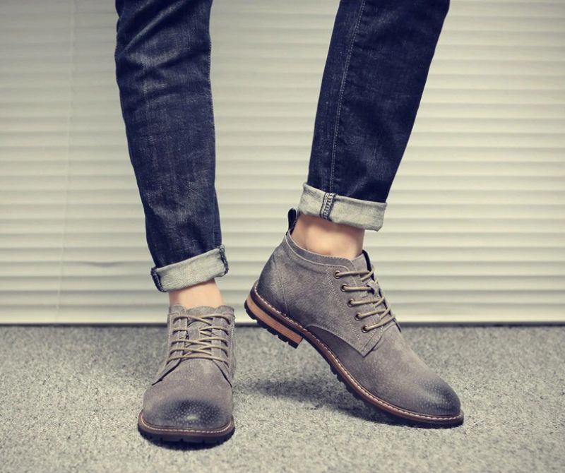 Buty Chukka Męskie Vitelio - Brązowy