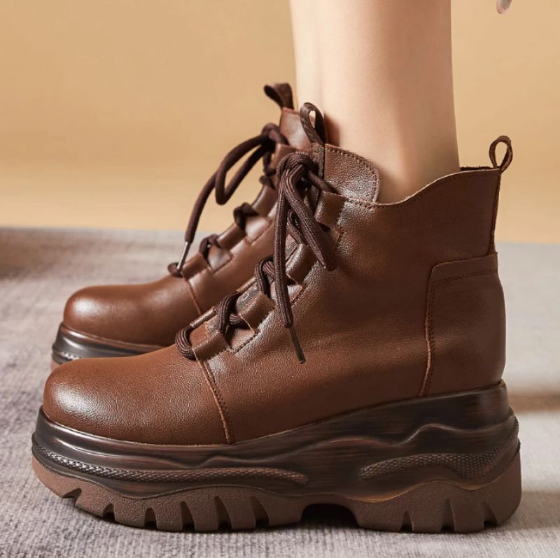 Buty Damskie Alacena - Brązowy