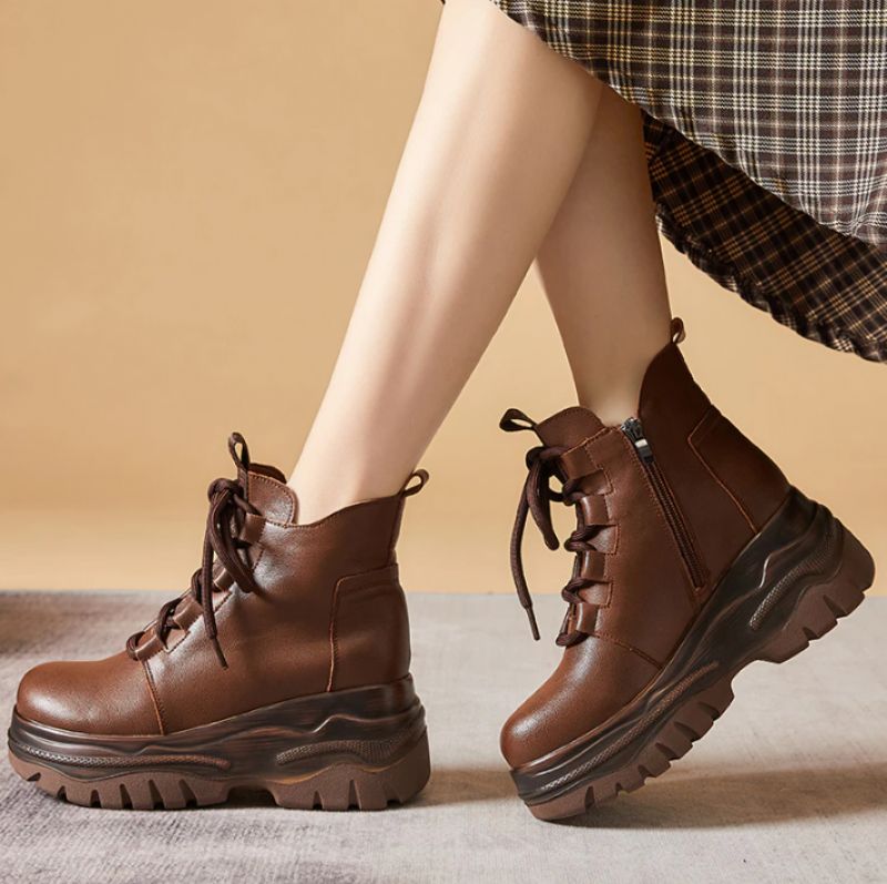Buty Damskie Alacena - Brązowy