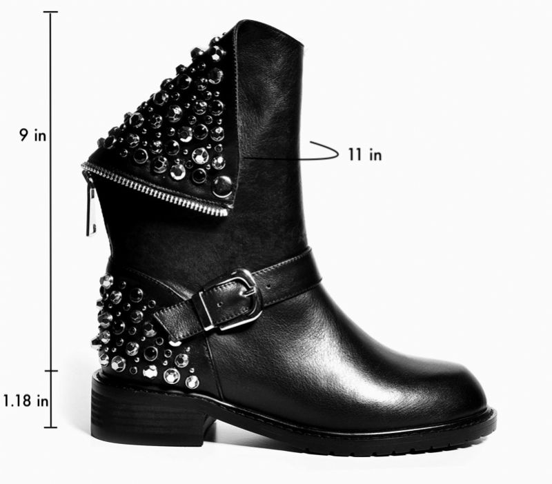 Buty Damskie Alexa Rivet - Czarny