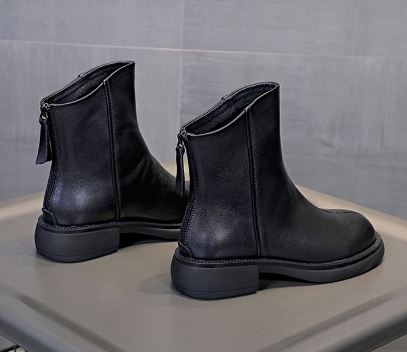 Buty Damskie Azua Leather - Brązowy futro