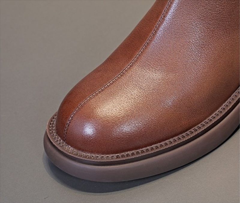Buty Damskie Azua Leather - Brązowy futro