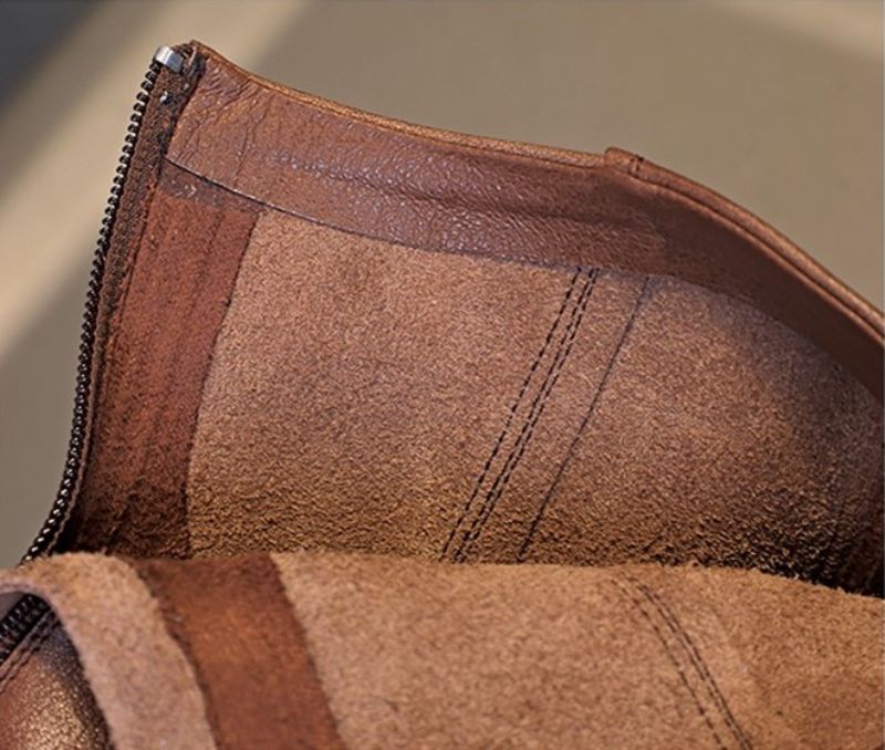 Buty Damskie Azua Leather - Brązowy futro