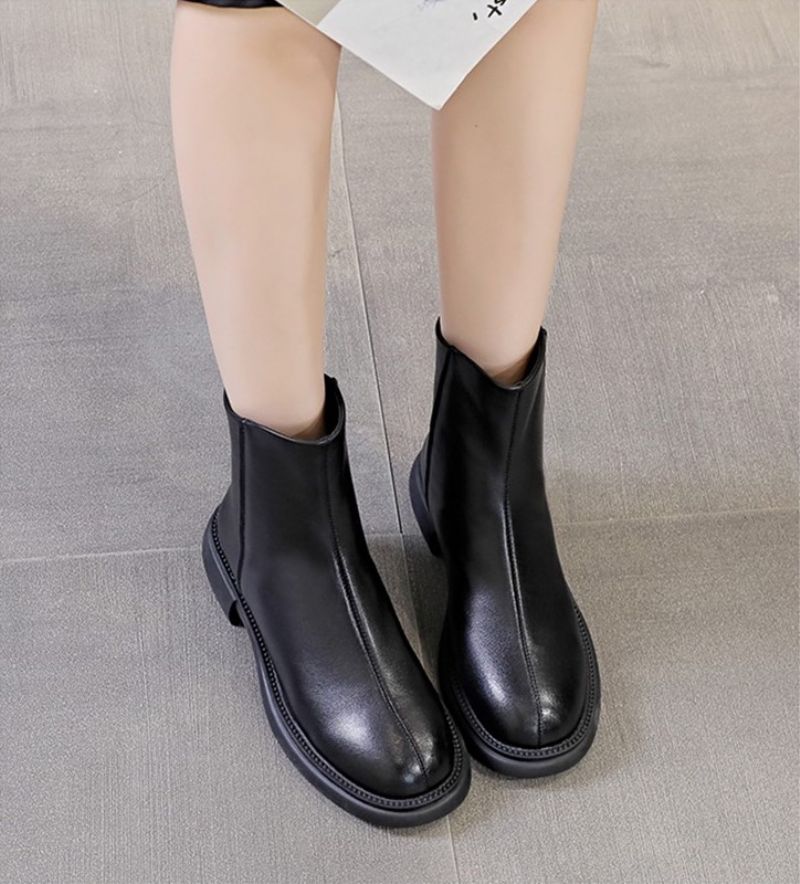 Buty Damskie Azua Leather - Brązowy futro