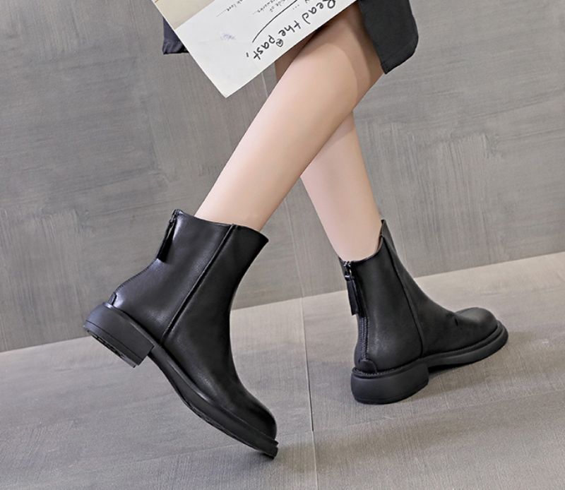 Buty Damskie Azua Leather - Brązowy futro