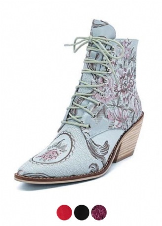 Buty Damskie Briana Embroidered Flowers