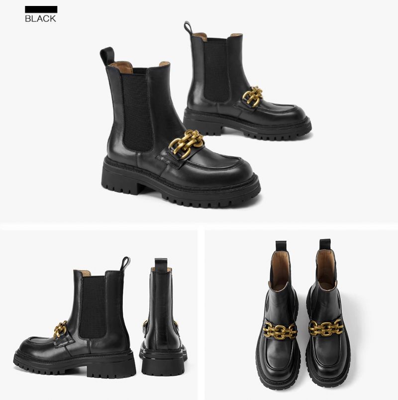 Buty Damskie Chelsea Carol - Czarny
